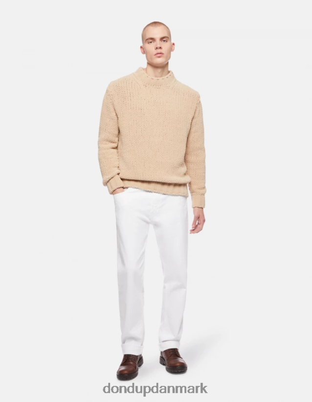 ervin loose-fit 34-tommer jeans i bull stretch denim Mænd 0XD0D0585 hvid DONDUP beklædning