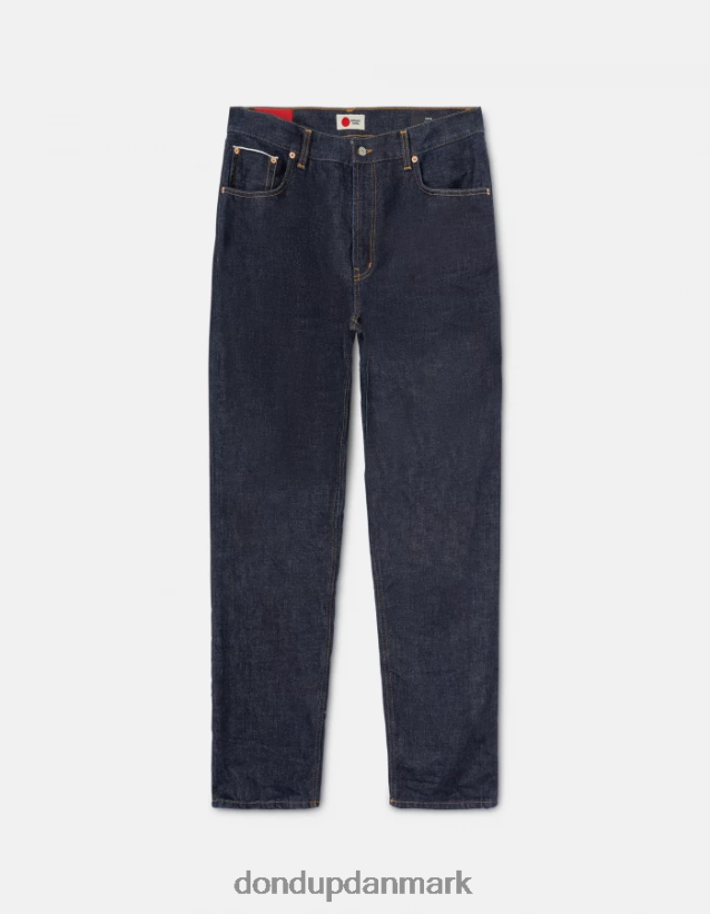 ervin loose-fit 34-tommer jeans i stiv selvedge denim Mænd 0XD0D0620 blå DONDUP beklædning