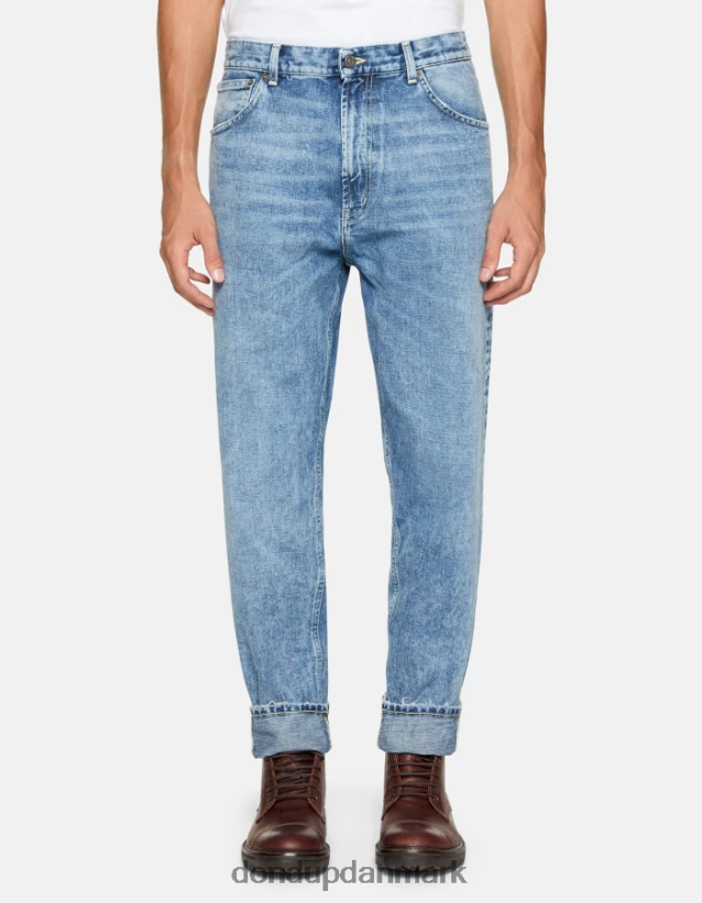 paco jeans med løs pasform i stiv denim Mænd 0XD0D0564 blå DONDUP beklædning