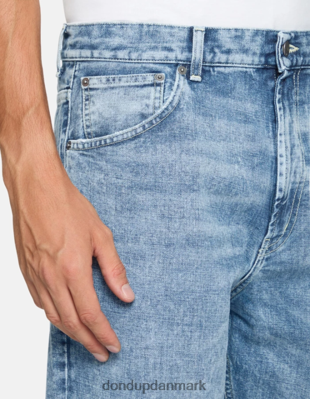 paco jeans med løs pasform i stiv denim Mænd 0XD0D0564 blå DONDUP beklædning