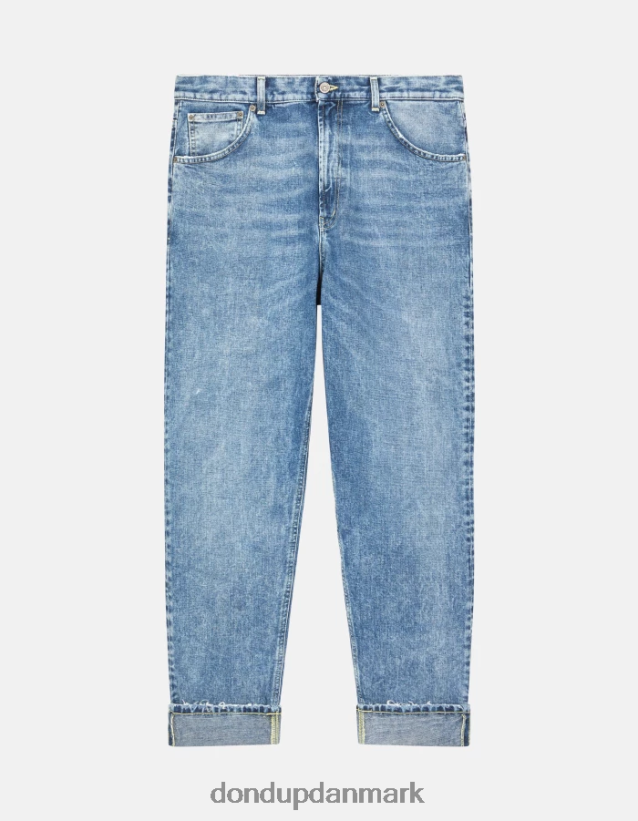 paco jeans med løs pasform i stiv denim Mænd 0XD0D0564 blå DONDUP beklædning
