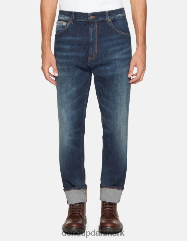 paco jeans med løs pasform i stretchdenim Mænd 0XD0D0571 blå DONDUP beklædning
