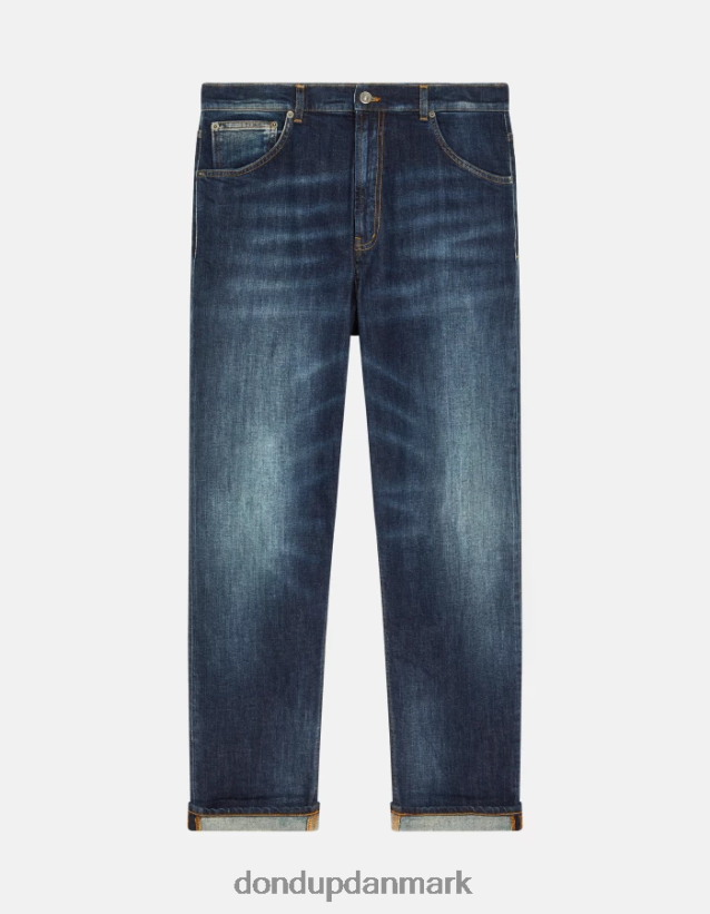 paco jeans med løs pasform i stretchdenim Mænd 0XD0D0571 blå DONDUP beklædning