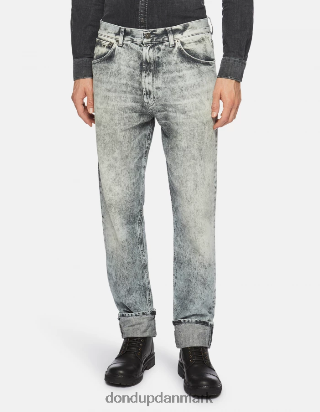 paco loose-fit 34-tommer jeans i stiv denim Mænd 0XD0D0603 blå DONDUP beklædning
