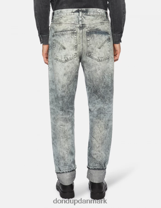 paco loose-fit 34-tommer jeans i stiv denim Mænd 0XD0D0603 blå DONDUP beklædning