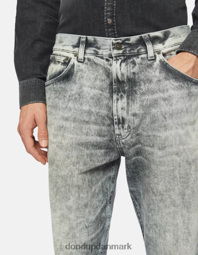 paco loose-fit 34-tommer jeans i stiv denim Mænd 0XD0D0603 blå DONDUP beklædning