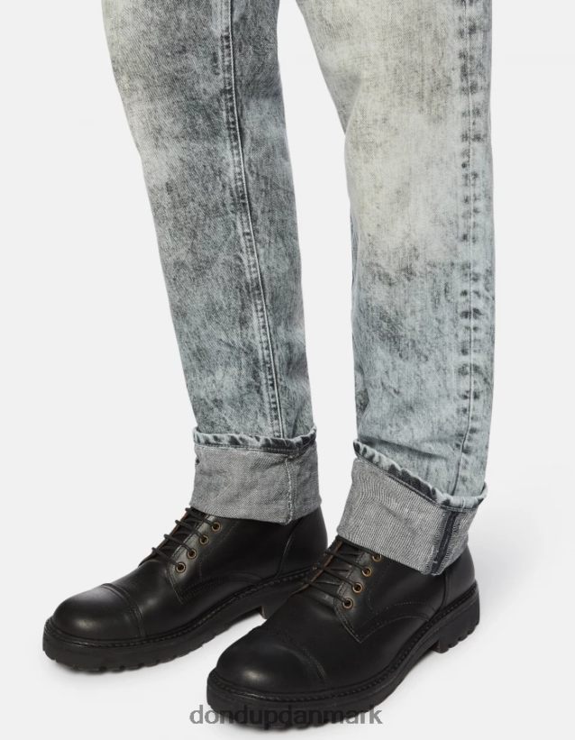 paco loose-fit 34-tommer jeans i stiv denim Mænd 0XD0D0603 blå DONDUP beklædning