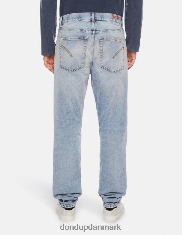 paco loose-fit 34-tommer jeans i stiv denim Mænd 0XD0D0611 blå DONDUP beklædning
