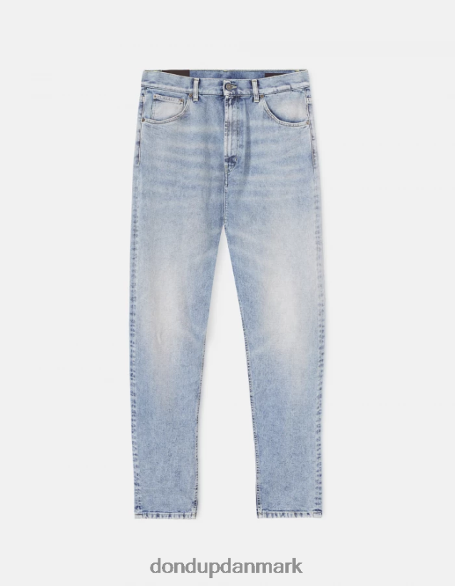 paco loose-fit 34-tommer jeans i stiv denim Mænd 0XD0D0611 blå DONDUP beklædning