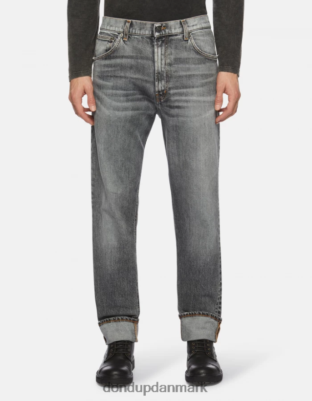 paco loose-fit 34-tommer jeans i stretchdenim Mænd 0XD0D0599 sort DONDUP beklædning