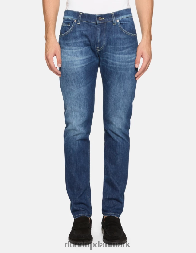 mius slim-fit 32-tommer jeans i stretchdenim Mænd 0XD0D0561 blå DONDUP beklædning