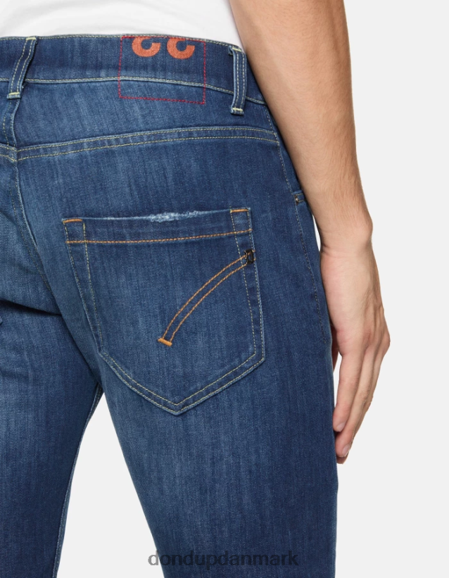 mius slim-fit 32-tommer jeans i stretchdenim Mænd 0XD0D0561 blå DONDUP beklædning