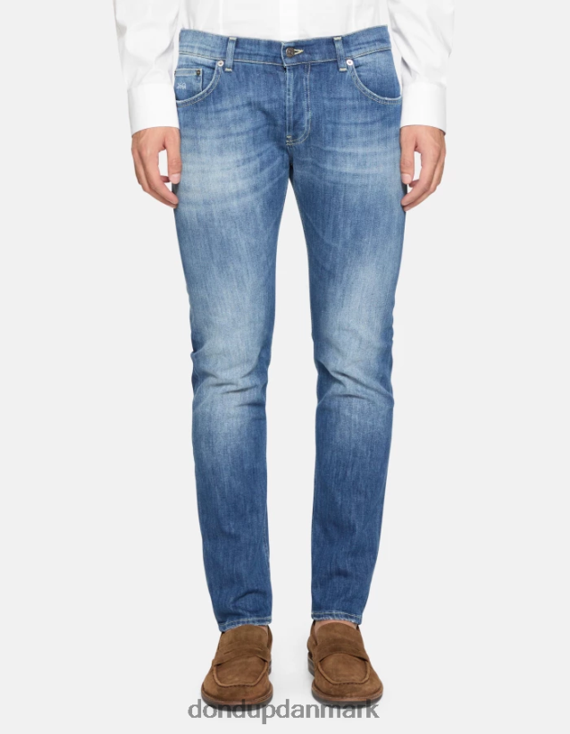 mius slim-fit 32-tommer jeans i stretchdenim Mænd 0XD0D0593 blå DONDUP beklædning