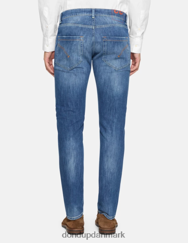 mius slim-fit 32-tommer jeans i stretchdenim Mænd 0XD0D0593 blå DONDUP beklædning