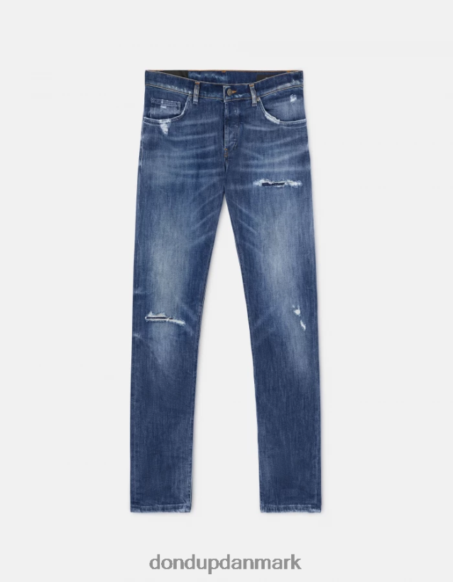 mius slim-fit 32-tommer jeans i stretchdenim Mænd 0XD0D0624 blå DONDUP beklædning
