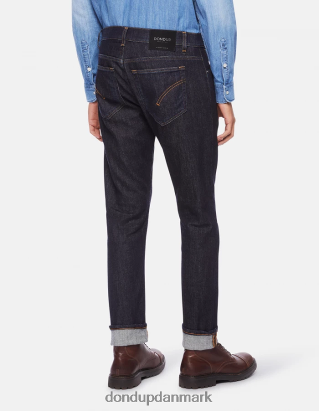 travis slim-fit jeans i stretch kashmir denim Mænd 0XD0D0604 blå DONDUP beklædning