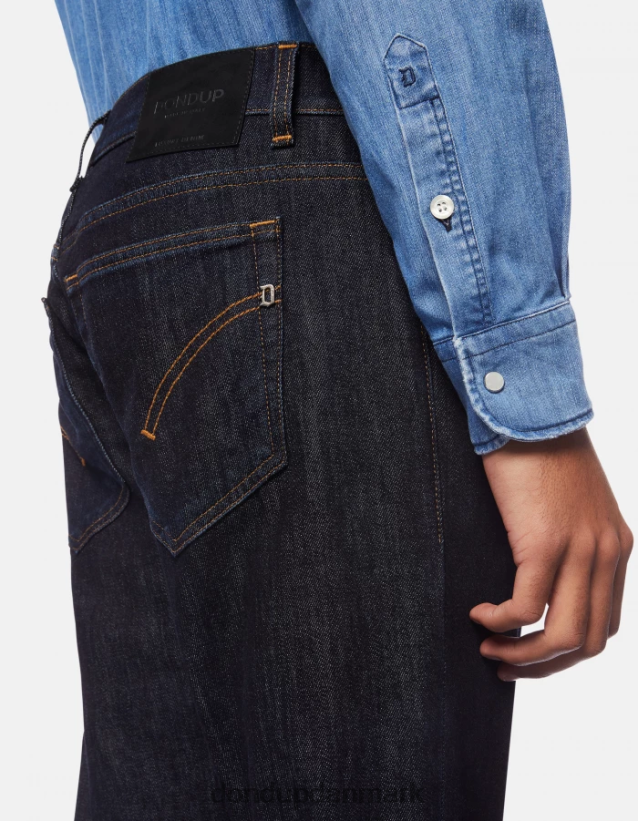 travis slim-fit jeans i stretch kashmir denim Mænd 0XD0D0604 blå DONDUP beklædning