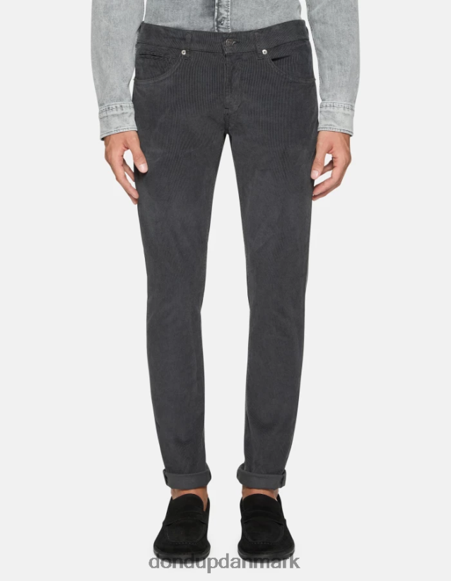 george fløjl skinny bukser Mænd 0XD0D0644 fumo DONDUP beklædning