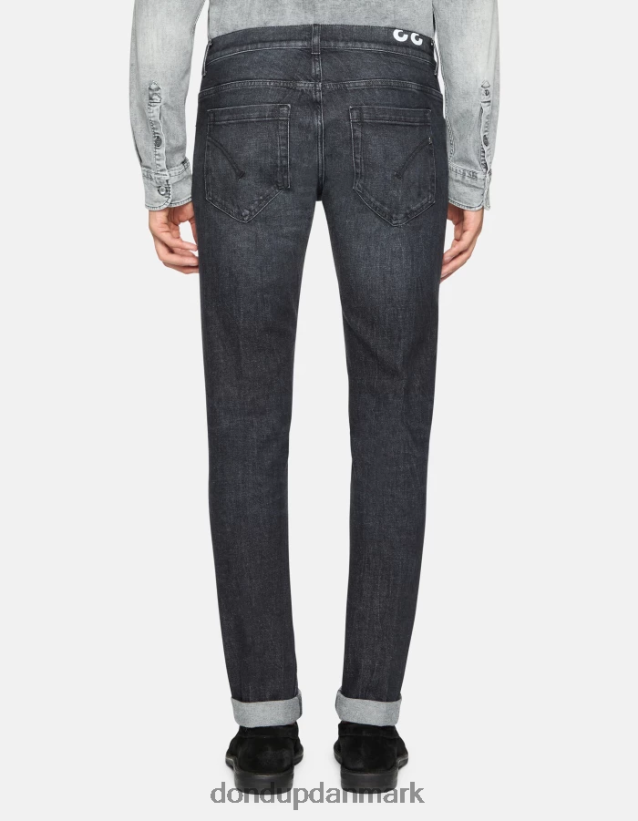 george skinny jeans i stretchdenim Mænd 0XD0D0625 sort DONDUP beklædning