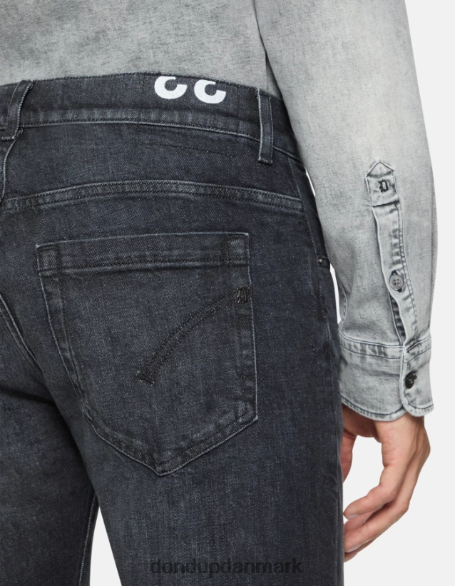 george skinny jeans i stretchdenim Mænd 0XD0D0625 sort DONDUP beklædning