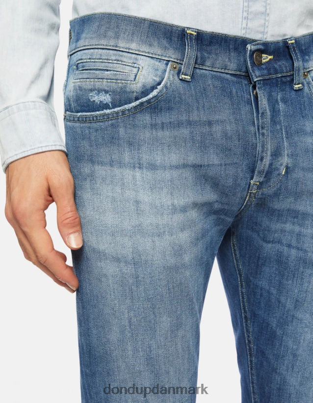 george skinny jeans i stretchdenim Mænd 0XD0D0659 blå DONDUP beklædning