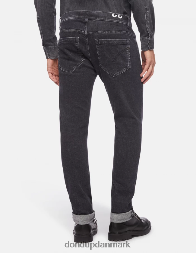george skinny jeans i stretchdenim Mænd 0XD0D0672 sort DONDUP beklædning