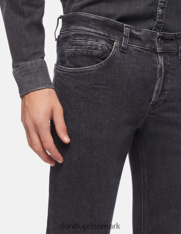 george skinny jeans i stretchdenim Mænd 0XD0D0672 sort DONDUP beklædning