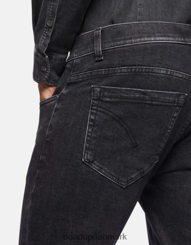 george skinny jeans i stretchdenim Mænd 0XD0D0672 sort DONDUP beklædning