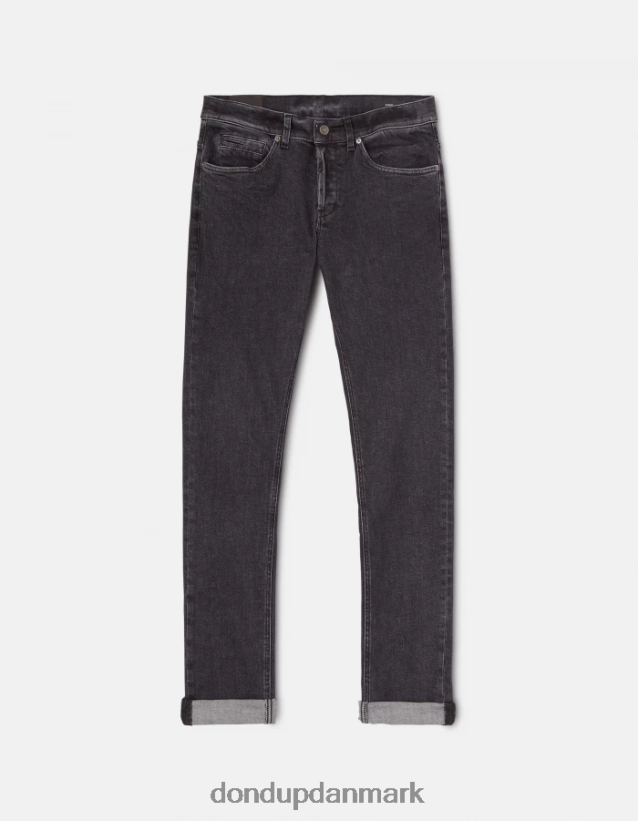 george skinny jeans i stretchdenim Mænd 0XD0D0672 sort DONDUP beklædning