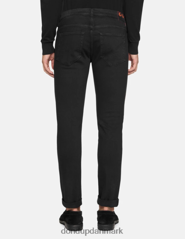 konor skinny jeans i bull stretch denim Mænd 0XD0D0665 sort DONDUP beklædning
