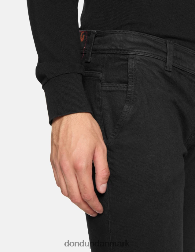 konor skinny jeans i bull stretch denim Mænd 0XD0D0665 sort DONDUP beklædning