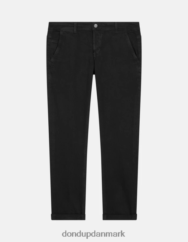 konor skinny jeans i bull stretch denim Mænd 0XD0D0665 sort DONDUP beklædning
