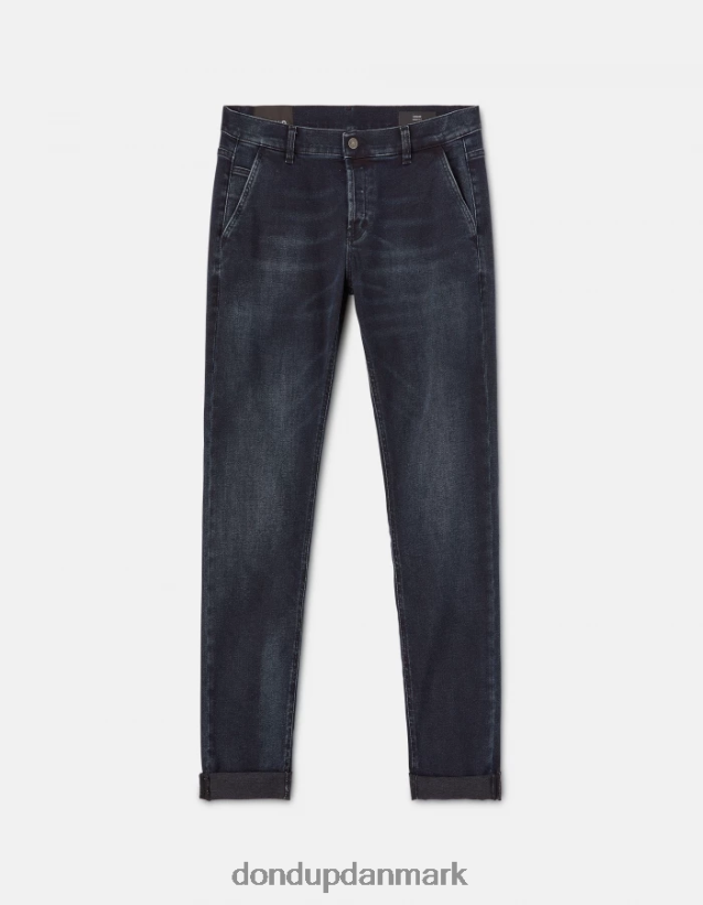 konor skinny jeans i stretchdenim Mænd 0XD0D0671 blå tuareg DONDUP beklædning