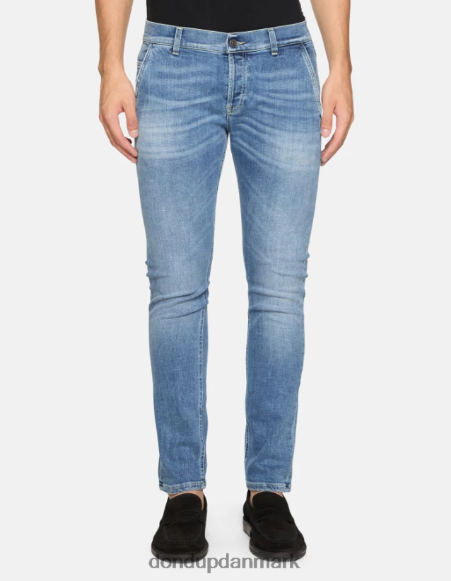 konor skinny jeans i stretchdenim Mænd 0XD0D0675 blå DONDUP beklædning
