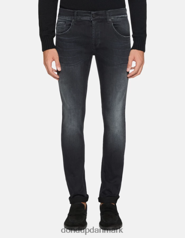 ritchie skinny jeans i stretchdenim Mænd 0XD0D0630 sort DONDUP beklædning