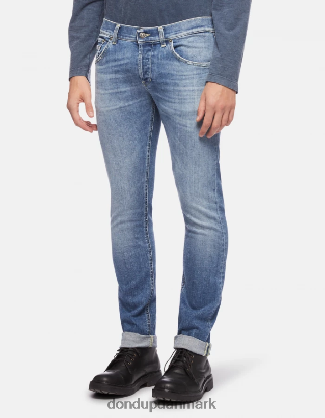 ritchie skinny jeans i stretchdenim Mænd 0XD0D0668 blå DONDUP beklædning