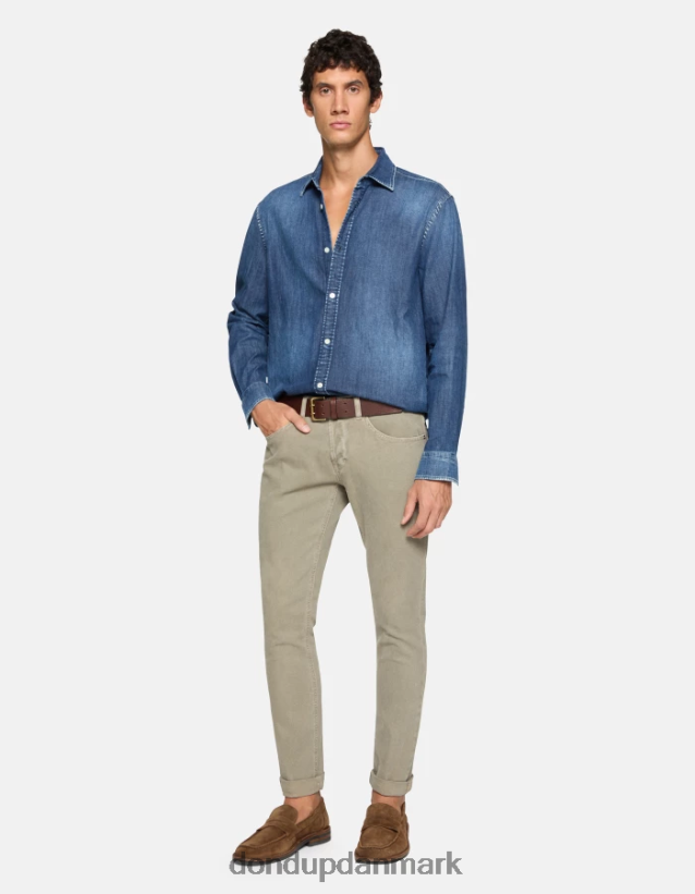 skinny bukser i george bomuld Mænd 0XD0D0649 corteccia DONDUP beklædning