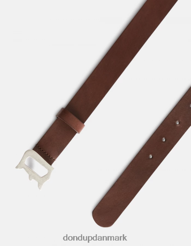 læderbælte Mænd 0XD0D0961 Brun DONDUP tilbehør