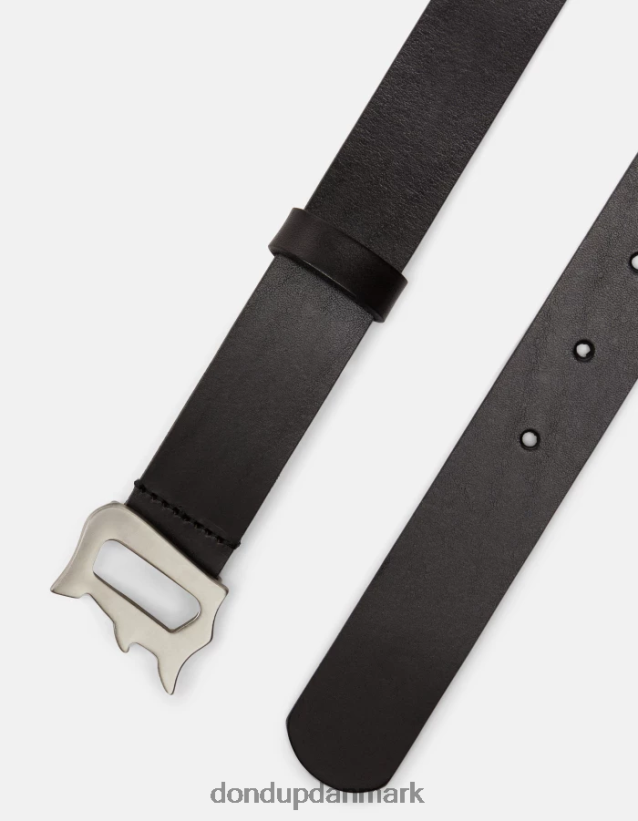 læderbælte Mænd 0XD0D0962 sort DONDUP tilbehør