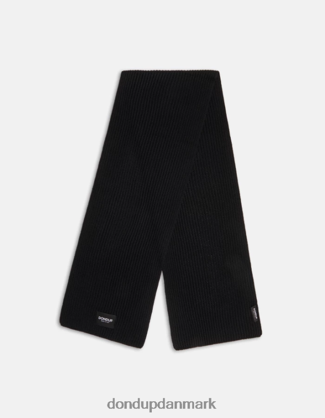 uld tørklæde Mænd 0XD0D0946 sort DONDUP tilbehør